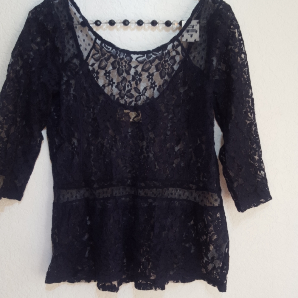 Hollister lace top medium